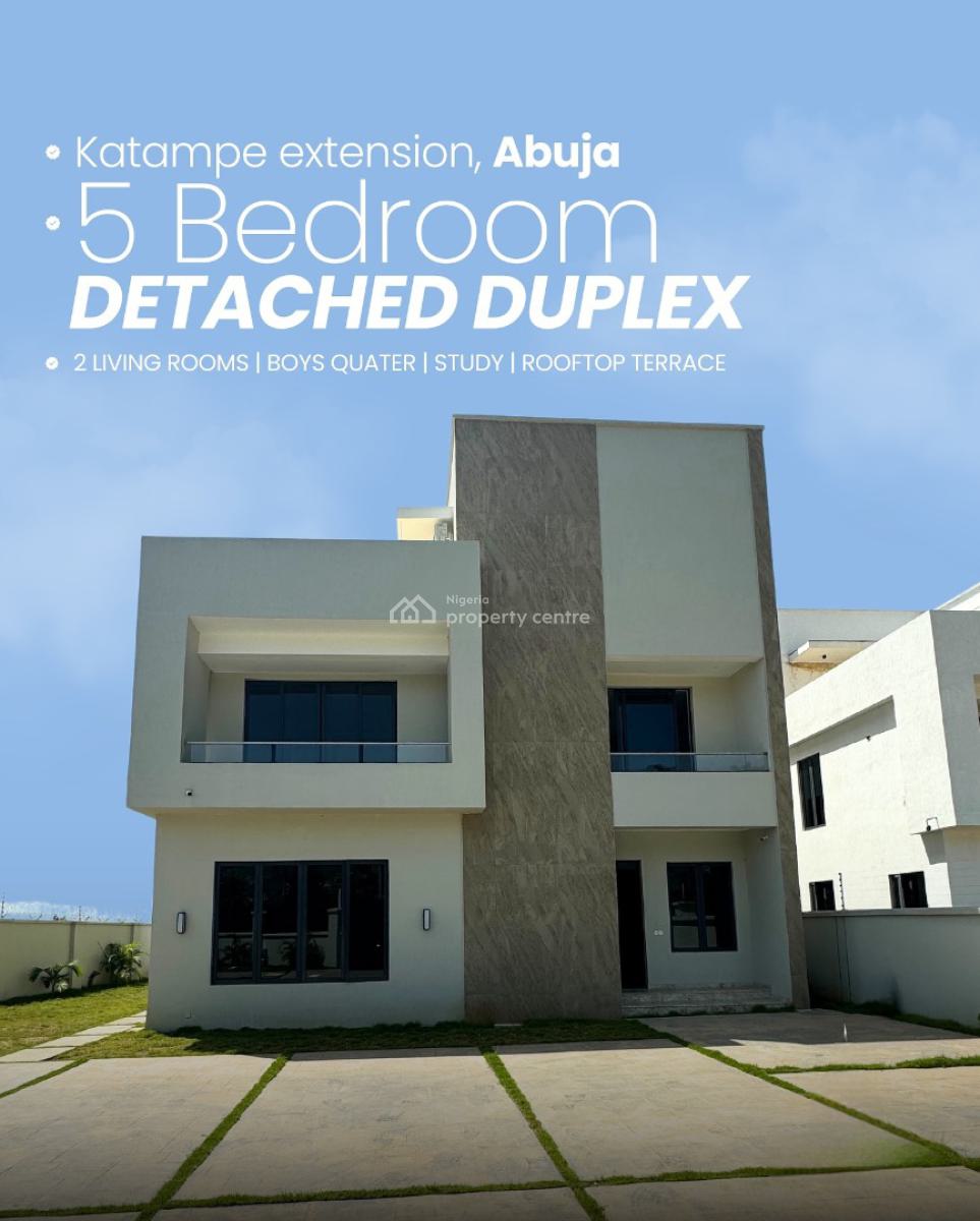 Massive 6 Bedroom Detached Duplex in a Strategic Location, Diplomatic Zone, Katampe Extension, Katampe, Abuja, Detached Duplex for Sale