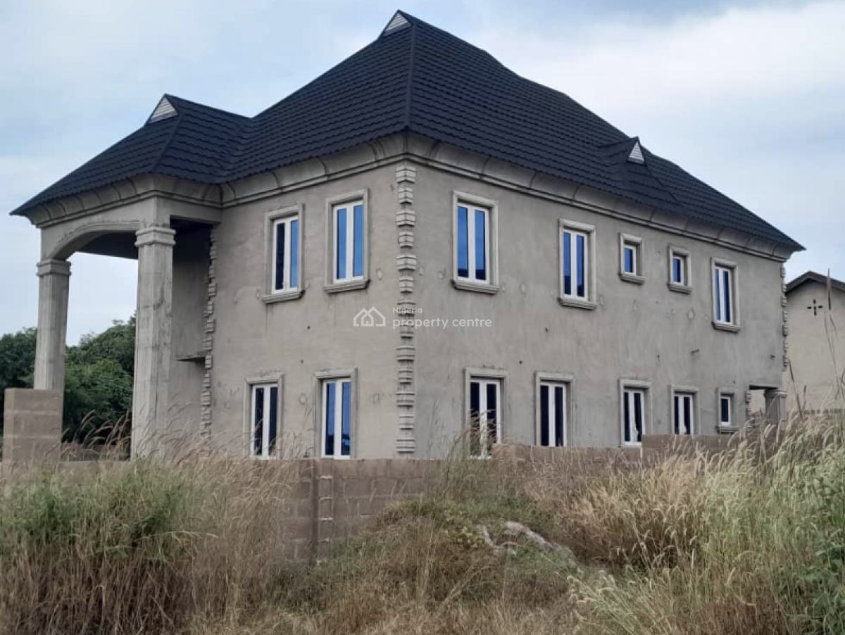 Carcass Built 4 Bedroom Duplex on a Standard Plot of Land, Ikolaba Olomore, Abeokuta South, Ogun, Detached Duplex for Sale