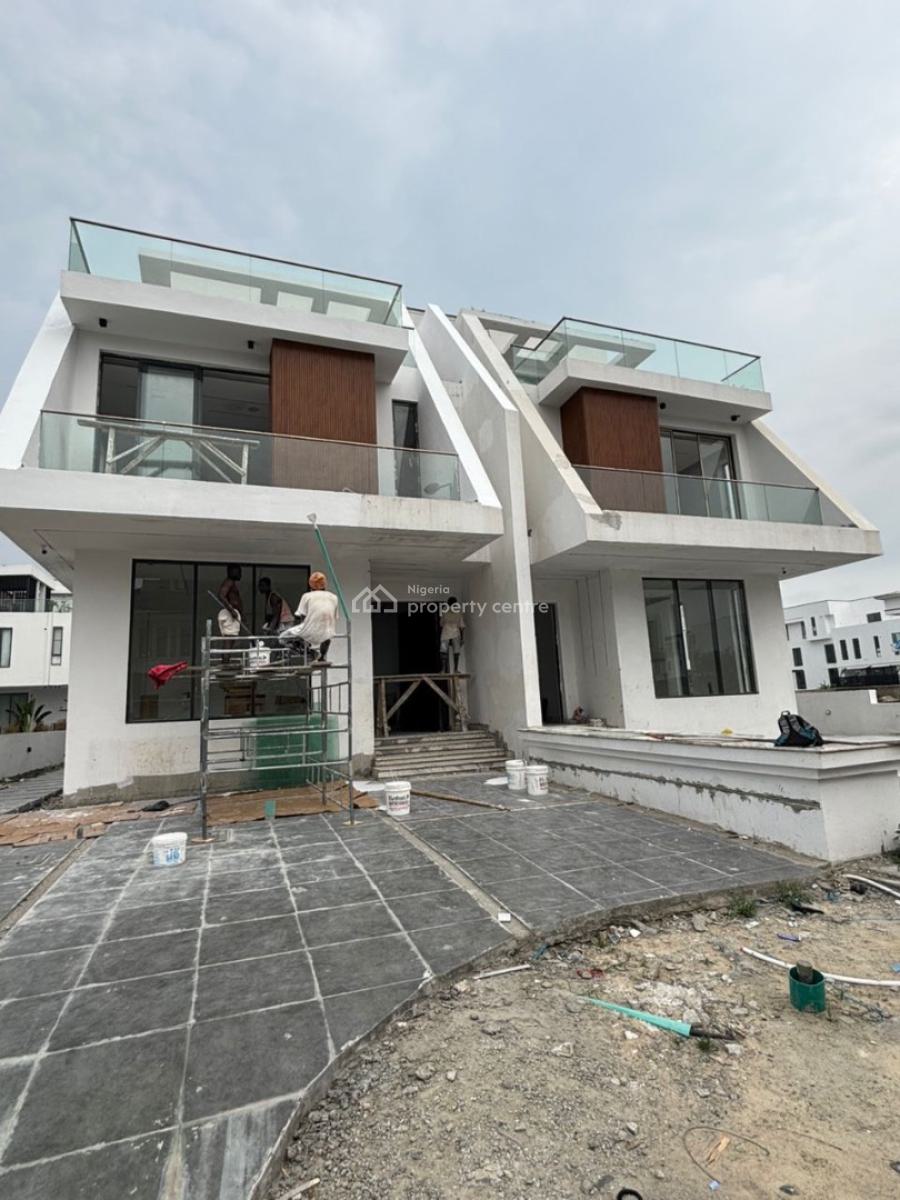 Cowrie Creek 5 Bedroom Semi Detached Home with Bq, Cowrie Creek Estate, Ikate, Lekki, Lagos, Semi-detached Duplex for Sale
