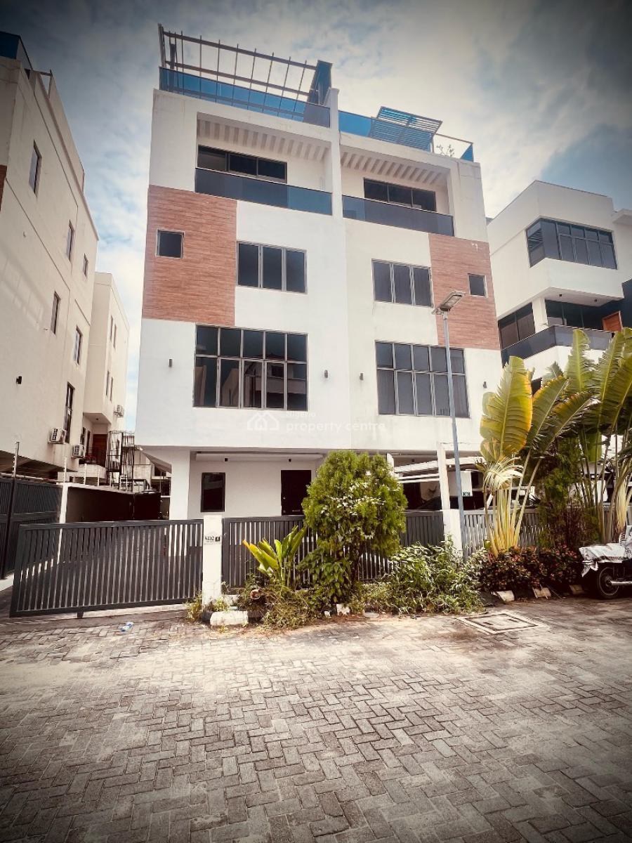 Beautifully Crafted 4 Bedroom Semi Detached with Elevator & Pool, Beautifully Designed Home with Elevator and Pool in a Secured Estate, Banana Island, Ikoyi, Lagos, Semi-detached Duplex for Sale