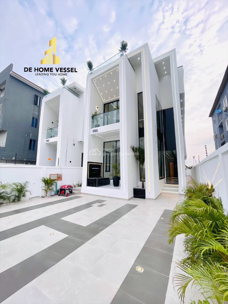 Remarkably Built Luxury 5 Bed Smart Home with Swimming Pool & Bq, 2nd Toll Gate, Lekki, Lagos, Detached Duplex for Sale