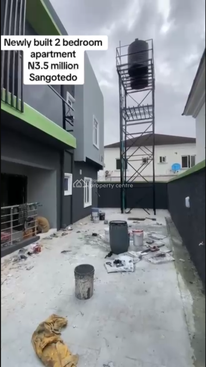 Newly Built 2 Bedroom Apartment, Sangotedo, Ajah, Lagos, Flat / Apartment for Rent