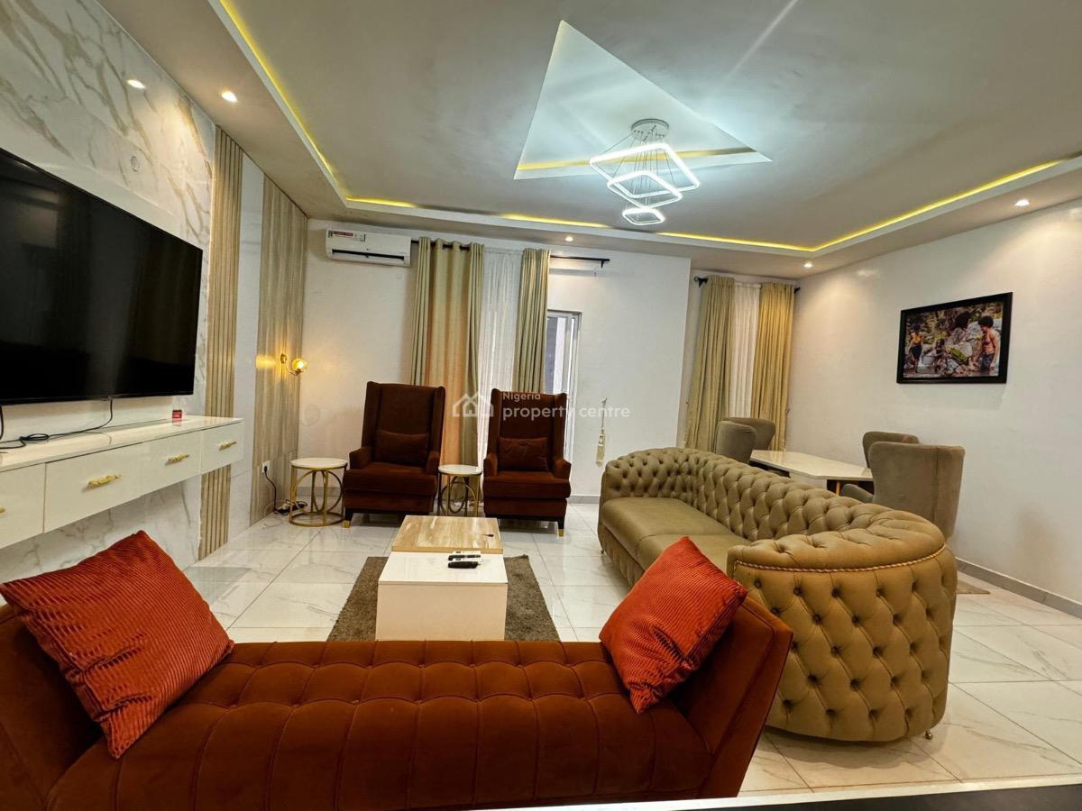 Beautifully Furnished 2 Bedroom Apartment with Bq Snooker  Board, Meadow Hall Way, Lekki, Lagos, Flat / Apartment for Rent