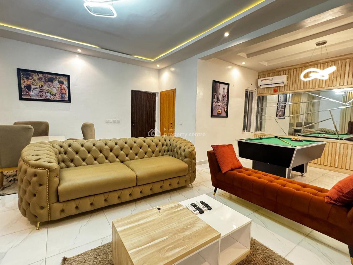 Beautifully Furnished 2 Bedroom Apartment with Bq Snooker  Board, Meadow Hall Way, Lekki, Lagos, Flat / Apartment for Rent