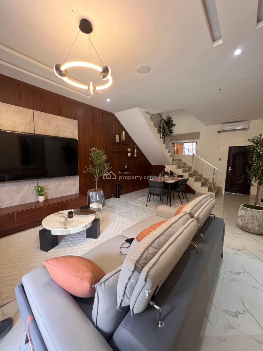 Most Sought After 2 Bed Apartment with Solar in a Serene Environment, Opposite Charterhouse School on Abraham Adesanya Road, Ajah, Lagos, Terraced Duplex for Sale