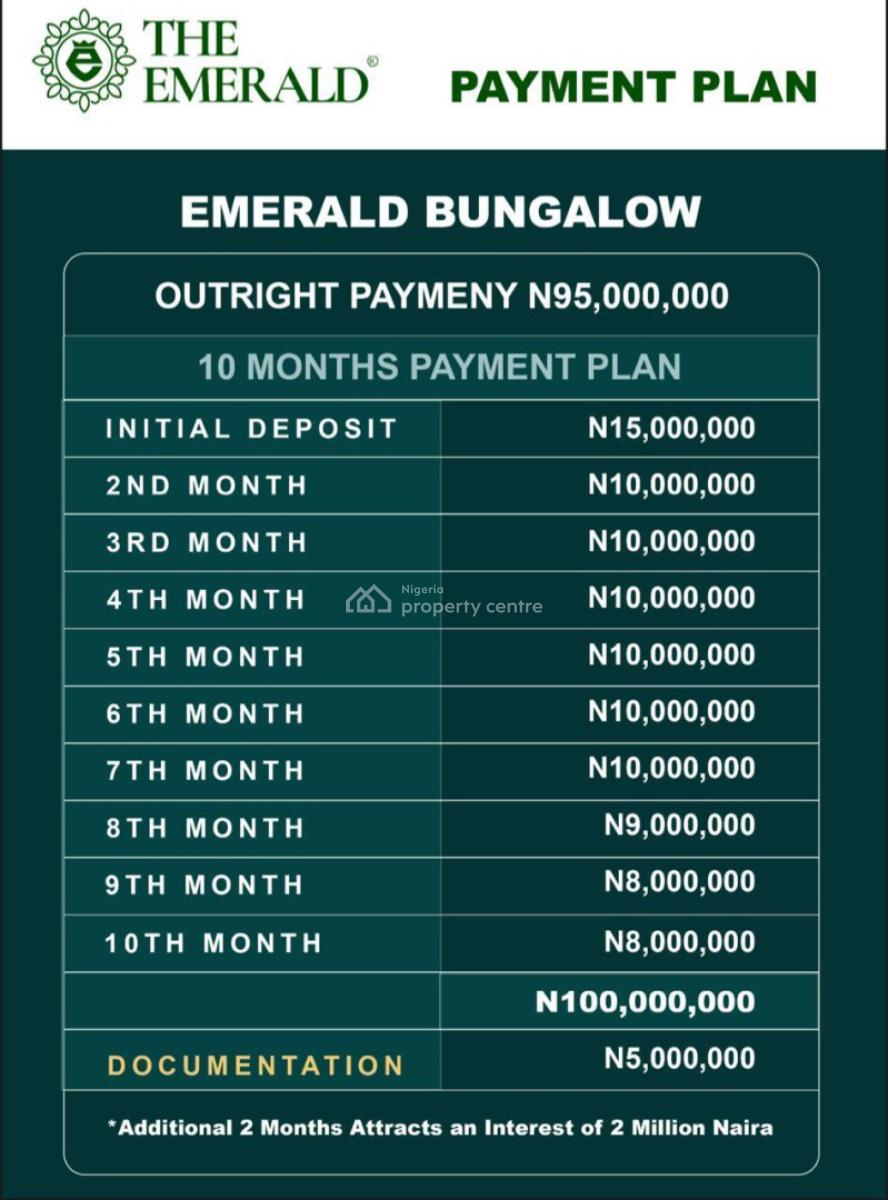 Luxury 3 Bedroom Detached Bungalow, Emerald Estate, Ogombo, Ajah, Lagos, Detached Bungalow for Sale