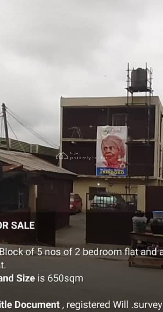Block of 5 No of 2 Bedroom Apartment Flat and a Mini Flat.  Land Size, Ijesha Road Surulere Lagos  Price 170 M Asking, Surulere, Lagos, Block of Flats for Sale