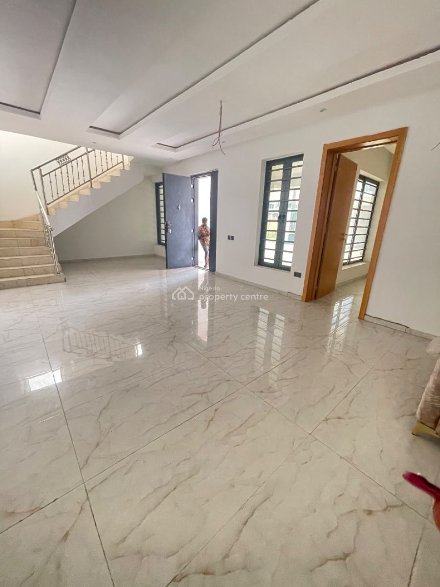 Brand New 4 Bedroom Terrace Duplex with Bq Hurry for Inspection, Located Inside an Estate,good Road,clean Water and Secure Estate, Sangotedo, Ajah, Lagos, Terraced Duplex for Rent