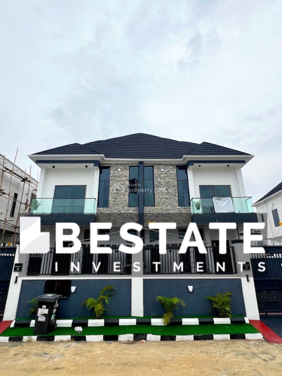 Luxury 4 Bedroom Semi Detached Duplex with Bq, Ikota, Lekki, Lagos, Semi-detached Duplex for Sale