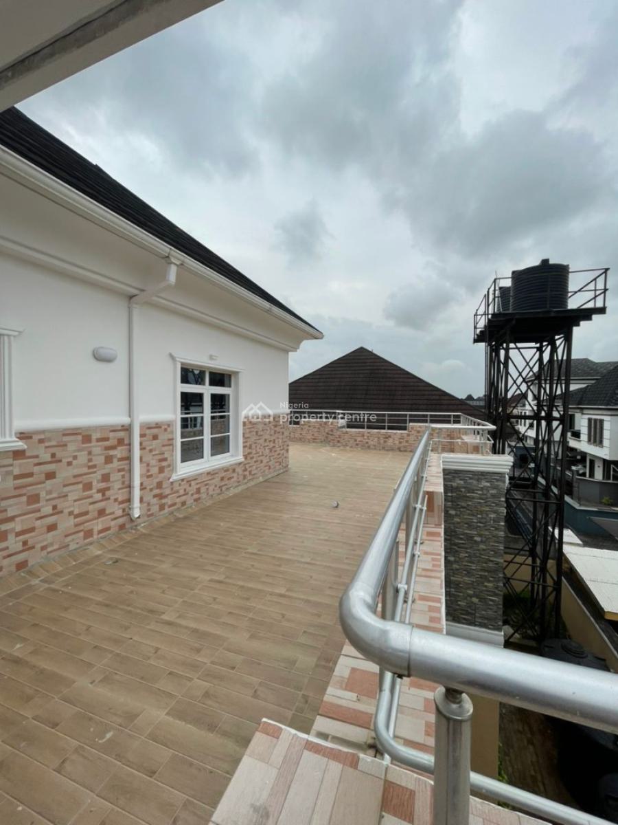 Serviced 3 Bedroom Penthouse with Bq in a Secured Estate, Chevron, Lekki, Lagos, Flat / Apartment for Rent