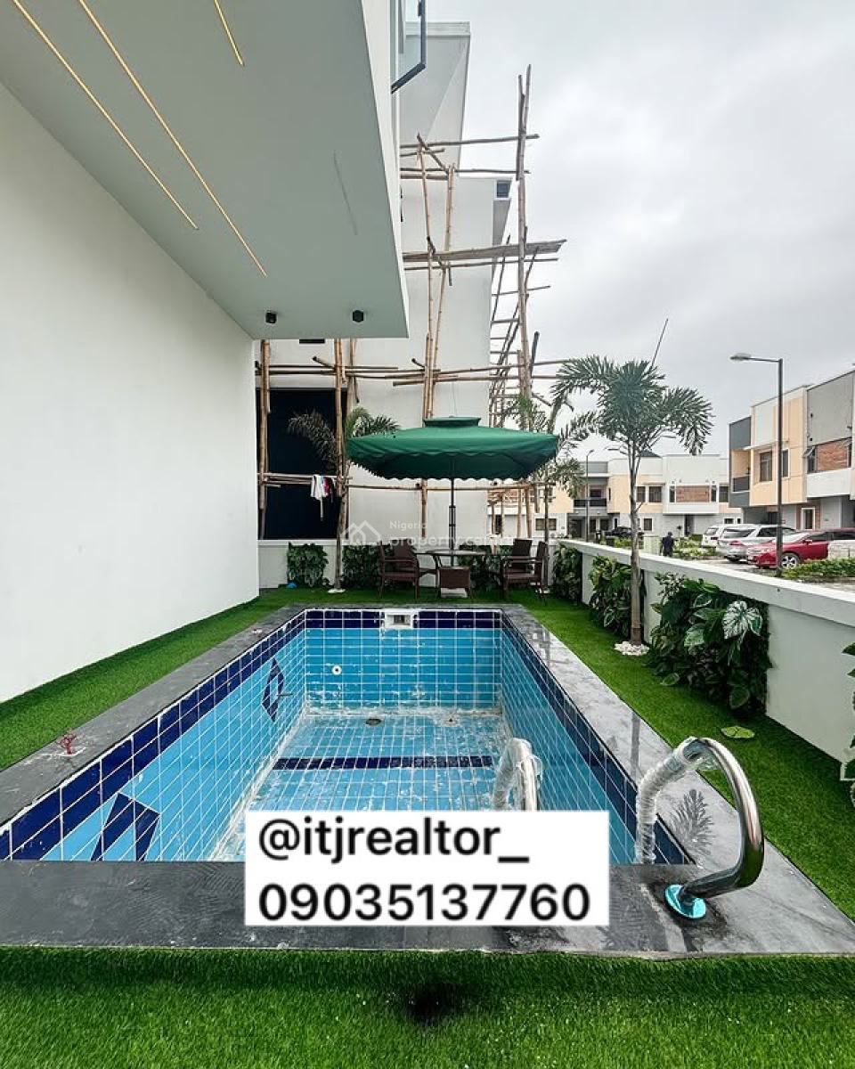 Stunning 5 Bedroom Detached Duplex with Swimming Pool and Bq, Chevron, Lekki, Lagos, Detached Duplex for Sale