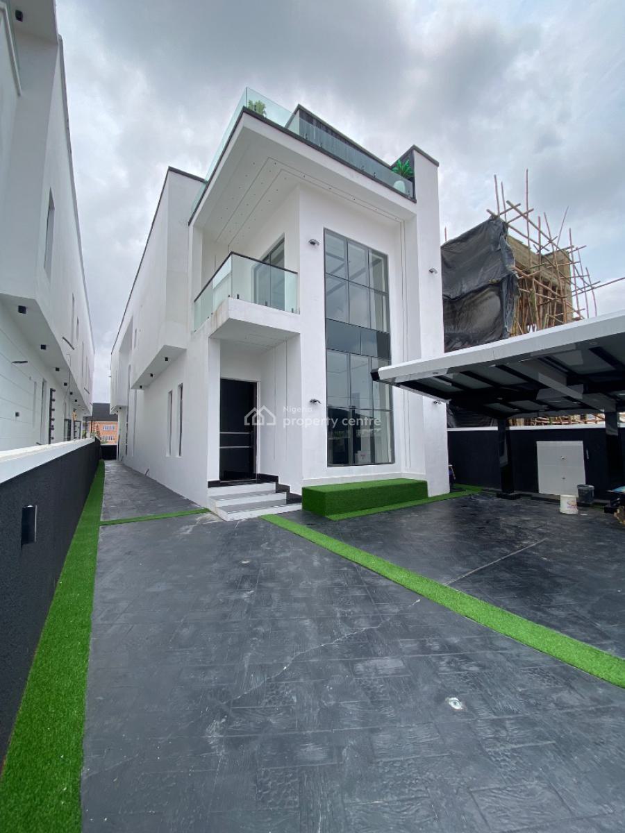 Newly Built 5bedroom Duplex with Swimming Pool, Gym Room and Bq, Within Blenco Supermarket Before Shop Rite, Sangotedo, Ajah, Lagos, Detached Duplex for Sale