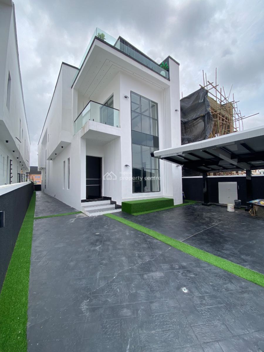 Newly Built 5bedroom Duplex with Swimming Pool, Gym Room and Bq, Within Blenco Supermarket Before Shop Rite, Sangotedo, Ajah, Lagos, Detached Duplex for Sale