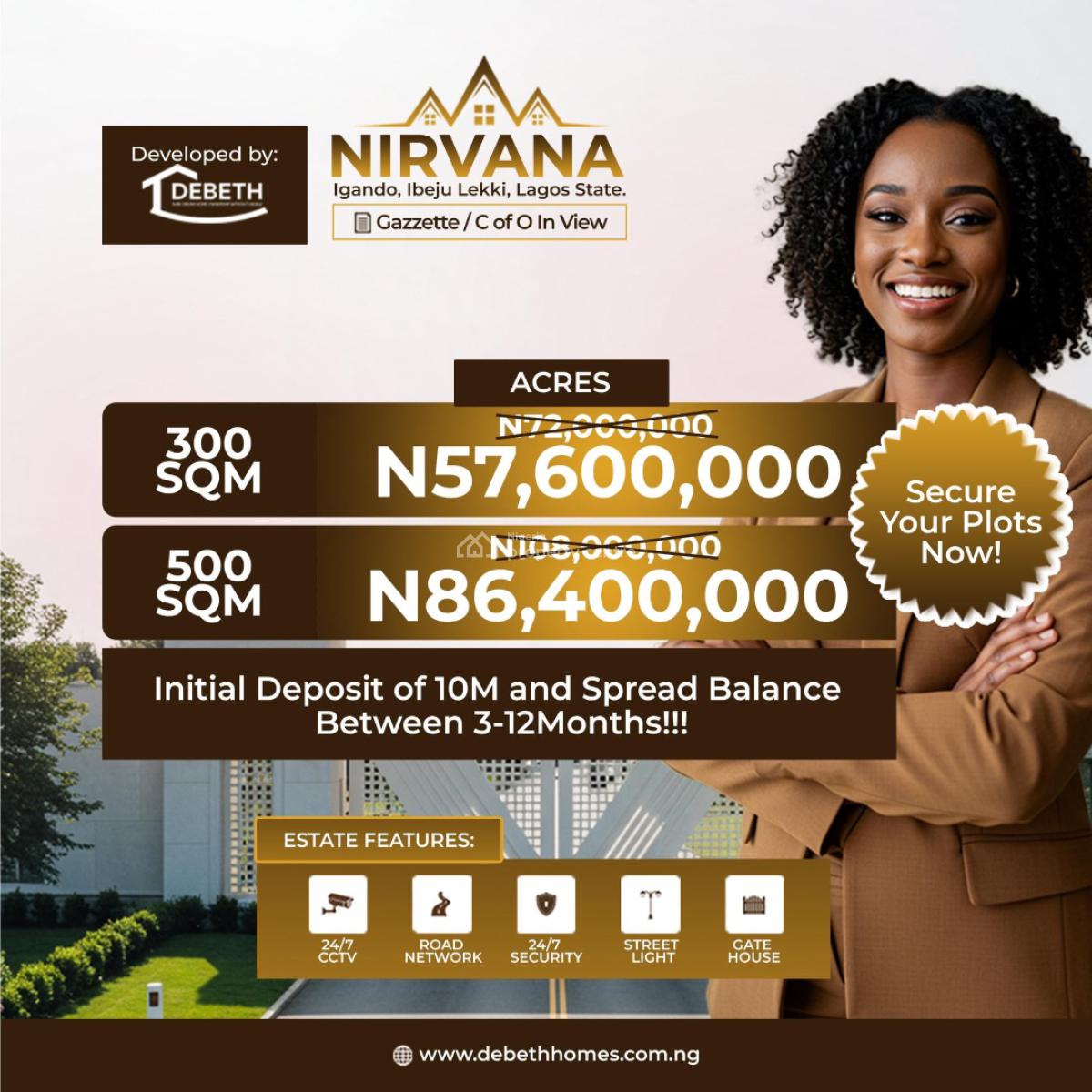 Nirvana, Nirvana Estate, Ibeju Lekki, Lagos, Residential Land for Sale