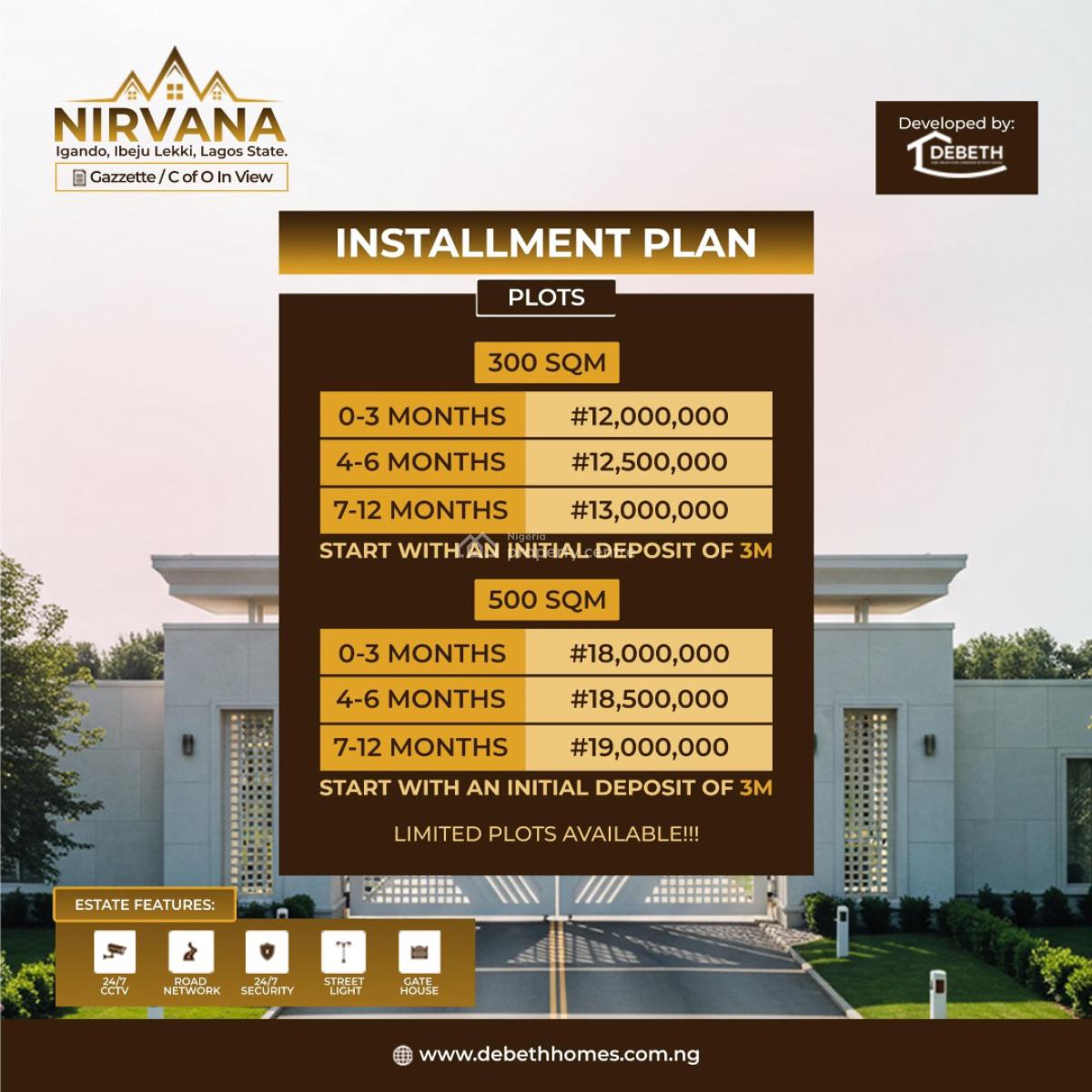 Nirvana, Nirvana Estate, Ibeju Lekki, Lagos, Residential Land for Sale