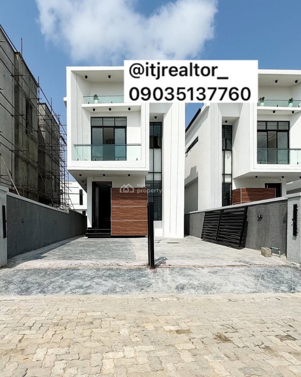 Stunning 5 Bedroom Detached Duplex with Swimming Pool and Bq, Chevron, Lekki, Lagos, Detached Duplex for Sale