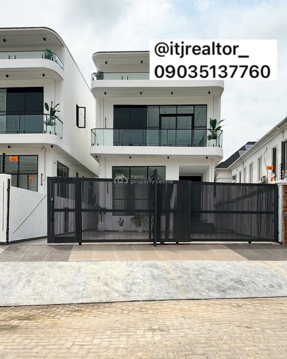 Stunning 5 Bedroom Detached Duplex with Swimming Pool and Bq, Chevron, Lekki, Lagos, Detached Duplex for Sale