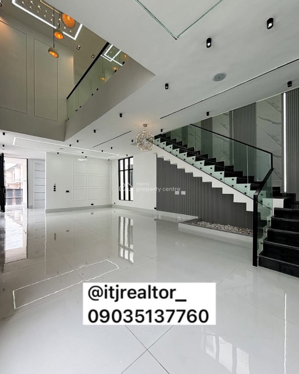 Stunning 5 Bedroom Detached Duplex with Swimming Pool and Bq, Chevron, Lekki, Lagos, Detached Duplex for Sale