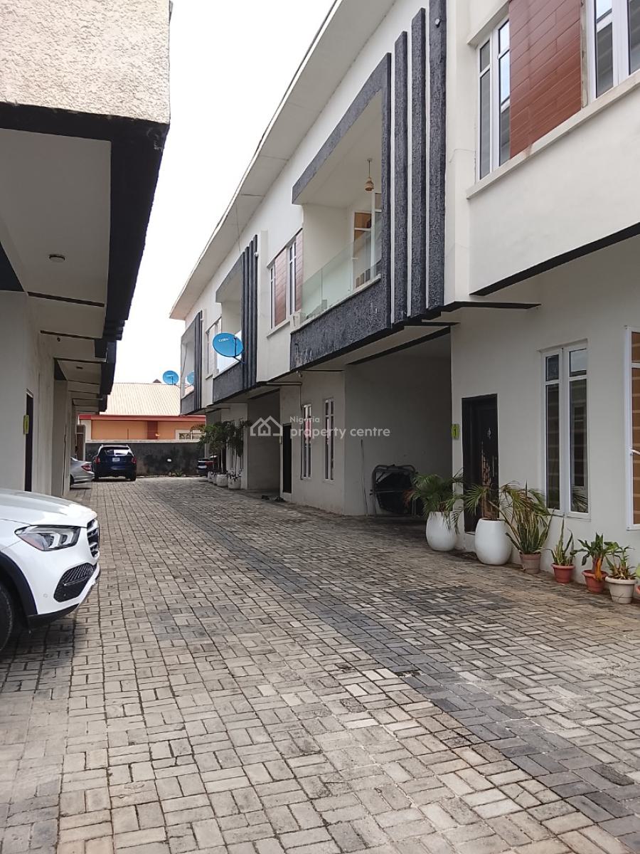 Fully Furnished 4 Bedroom Terrace Duplex in Well Serene Estate, Ologolo, Lekki, Lagos, Terraced Duplex for Rent