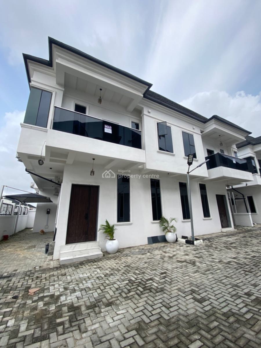 Serviced Bran New 4 Bedrooms Semi Detached Duplex with Bq, Orchid Road, Lekki Phase 2, Lekki, Lagos, Semi-detached Duplex for Rent