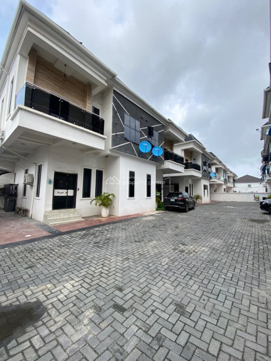 a Well Maintained 4 Bedrooms Terrace Duplex/ Serviced, Orchid Road, Lekki Phase 2, Lekki, Lagos, Terraced Duplex for Rent