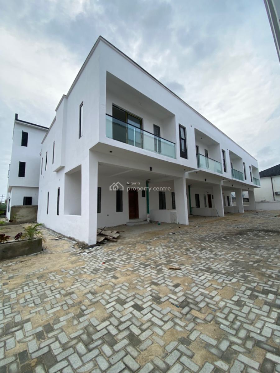 Bran New Contemporary 4 Bedrooms Terraced Duplex, Serviced Estate, Orchid Road, Lekki Phase 2, Lekki, Lagos, Terraced Duplex for Sale