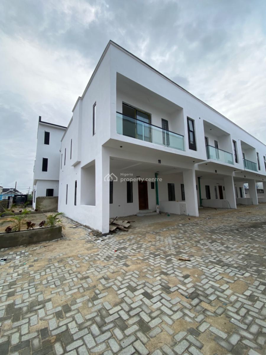 Bran New Contemporary 4 Bedrooms Terraced Duplex, Serviced Estate, Orchid Road, Lekki Phase 2, Lekki, Lagos, Terraced Duplex for Sale