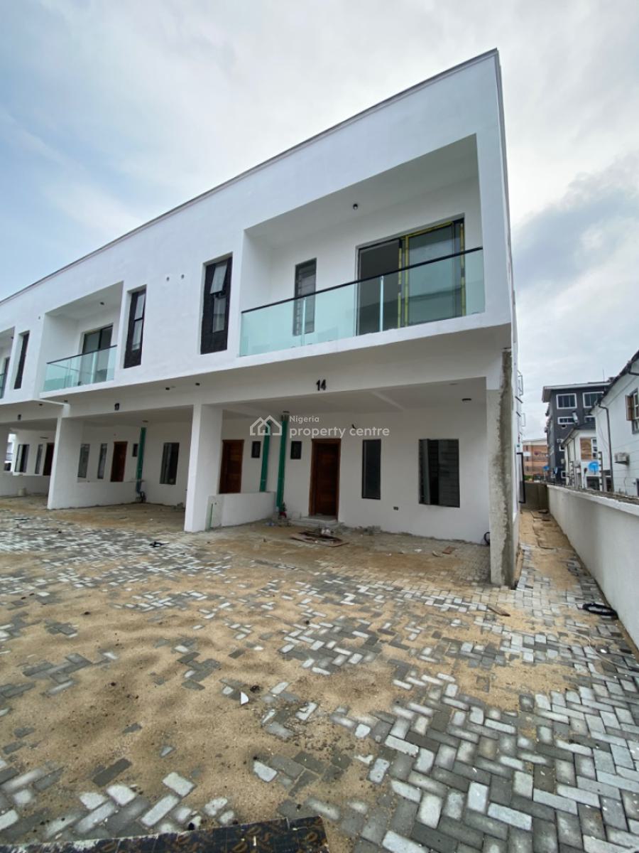 Bran New Contemporary 4 Bedrooms Terraced Duplex, Serviced Estate, Orchid Road, Lekki Phase 2, Lekki, Lagos, Terraced Duplex for Sale