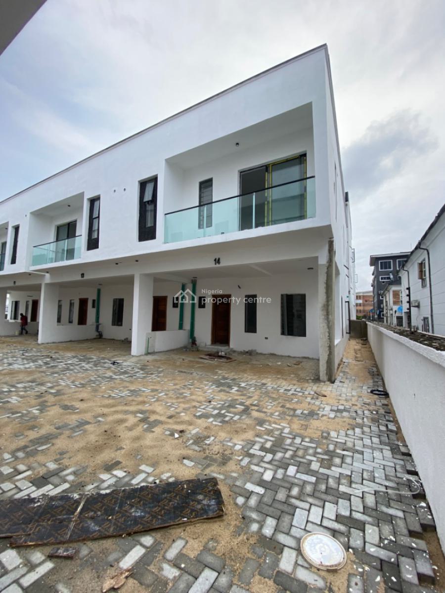 Bran New Contemporary 4 Bedrooms Terraced Duplex, Serviced Estate, Orchid Road, Lekki Phase 2, Lekki, Lagos, Terraced Duplex for Sale
