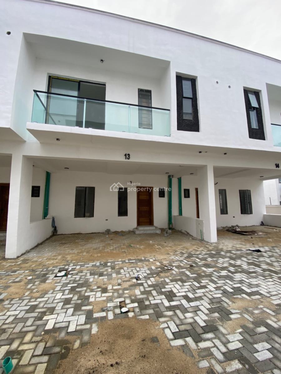 Bran New Contemporary 4 Bedrooms Terraced Duplex, Serviced Estate, Orchid Road, Lekki Phase 2, Lekki, Lagos, Terraced Duplex for Sale