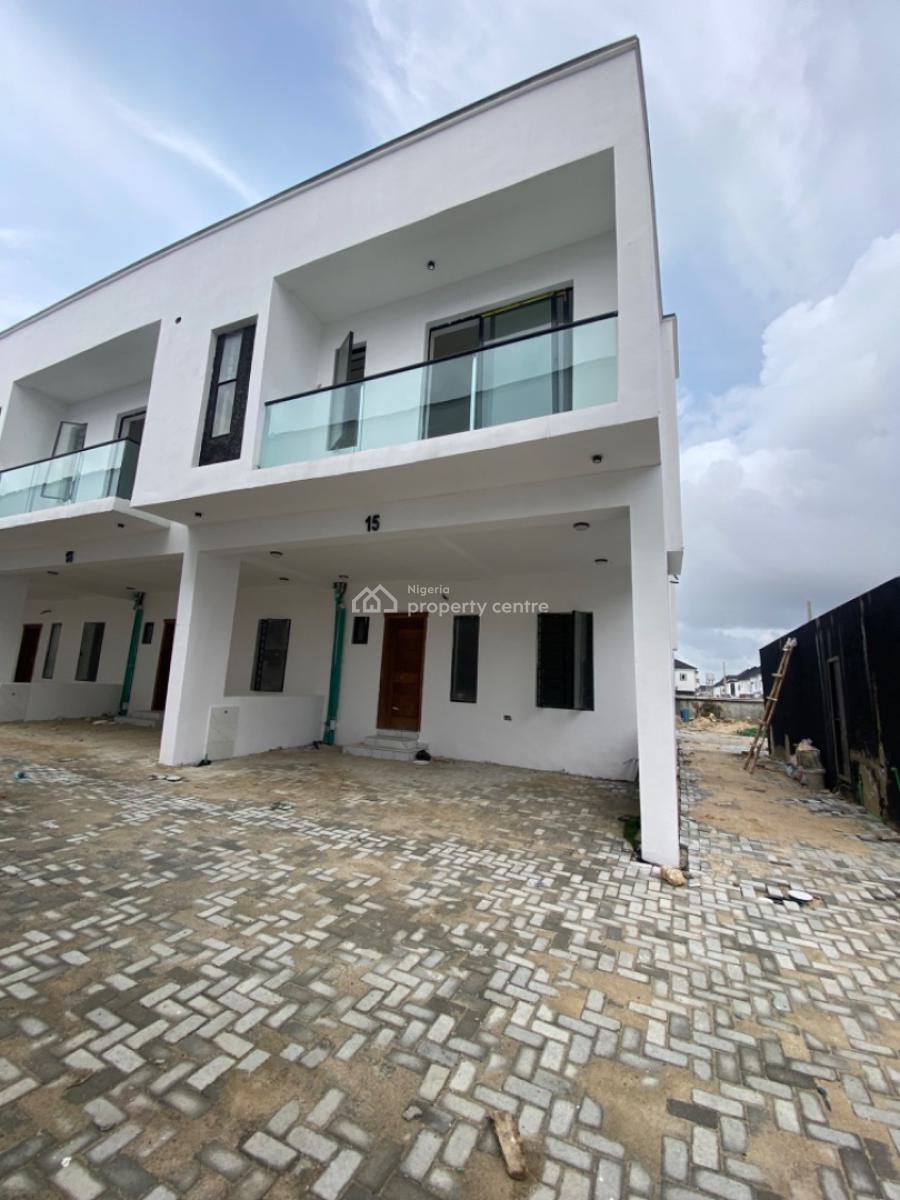 Bran New Contemporary 4 Bedrooms Terraced Duplex, Serviced Estate, Orchid Road, Lekki Phase 2, Lekki, Lagos, Terraced Duplex for Sale