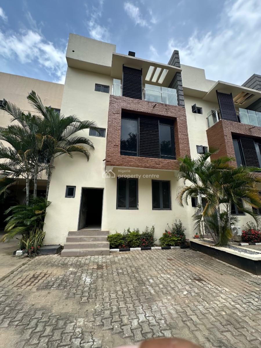 4 Bedroom Terrace Duplex with Green Area, Guzape District, Abuja, Terraced Duplex for Rent