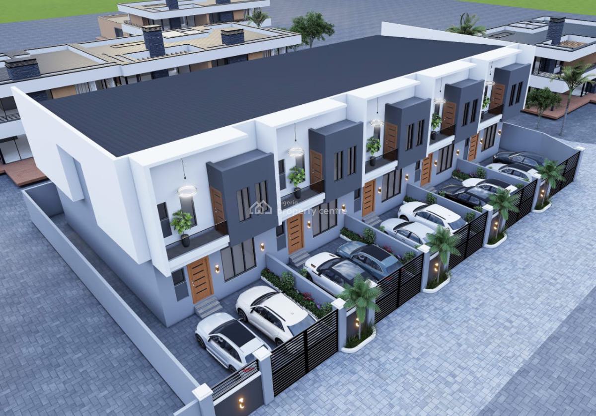 Luxury 4 Bedroom Self Compound Terrace + Bq, Ikota Gra, Ikota, Lekki, Lagos, Terraced Duplex for Sale