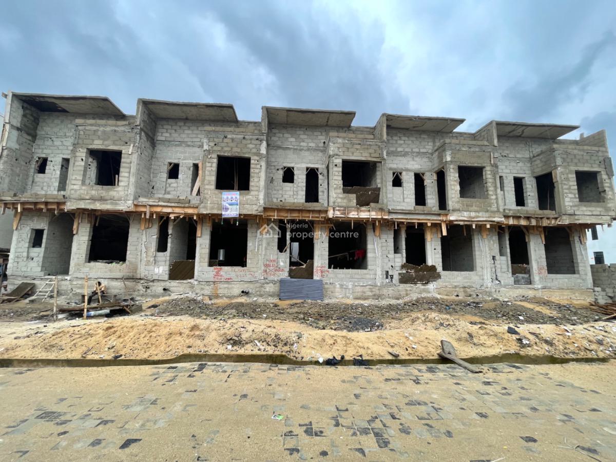 Luxury 4 Bedroom Self Compound Terrace + Bq, Ikota Gra, Ikota, Lekki, Lagos, Terraced Duplex for Sale