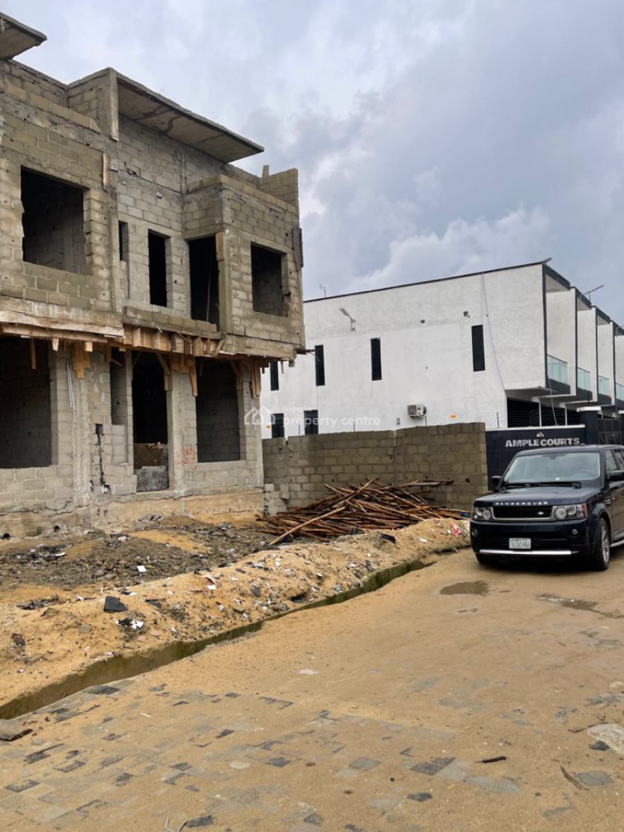 Luxury 4 Bedroom Self Compound Terrace + Bq, Ikota Gra, Ikota, Lekki, Lagos, Terraced Duplex for Sale
