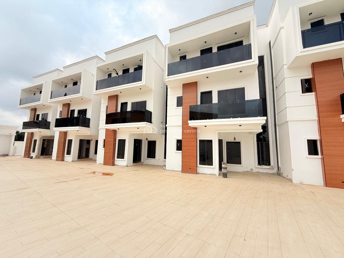Perfectly Finished & Well Built 6nos, 4beds Terraces with Bq, Off Michael Okpara Way, Zone 5, Wuse, Abuja, Terraced Duplex for Sale