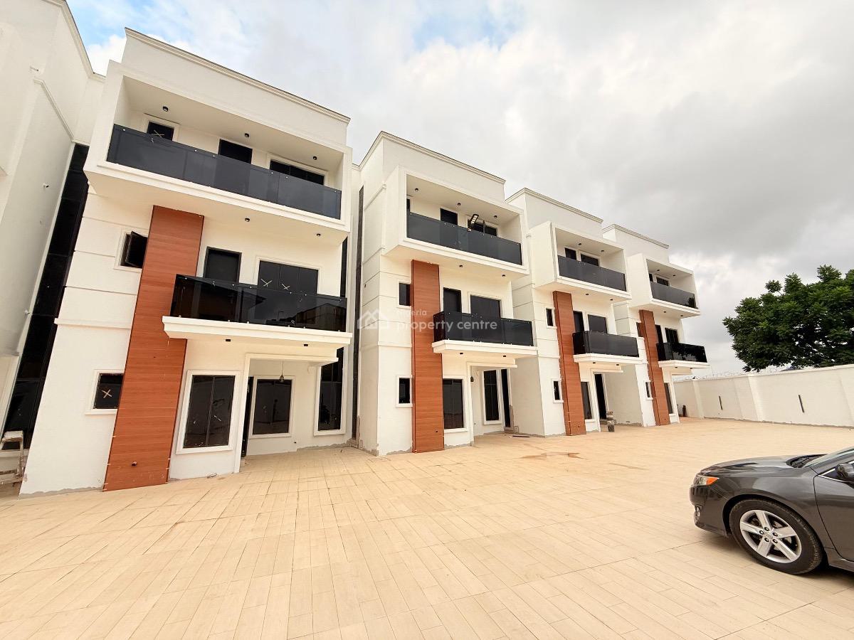 Perfectly Finished & Well Built 6nos, 4beds Terraces with Bq, Off Michael Okpara Way, Zone 5, Wuse, Abuja, Terraced Duplex for Sale