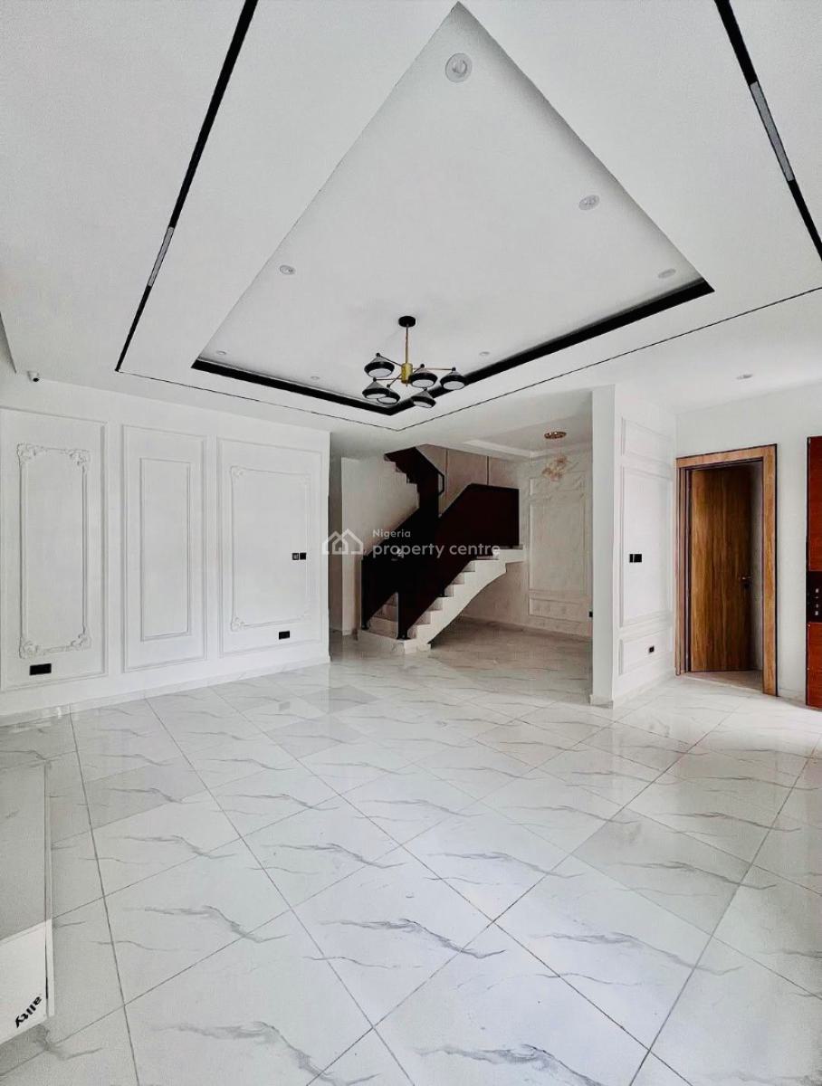 Brand New Contemporary 4  Bedroom Semi Detached Duplex with Bq, Great  Deal! Located a  a Serene Secured & Beautiful Estate in Chevron, Lekki, Lagos, Semi-detached Duplex for Sale