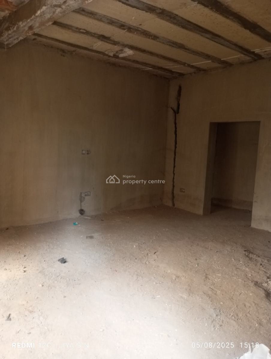 Shell of 3bedroom Flat with Bq on Ground Floor at Kado Abuja, By Custom Quarters/ Lake View Home Phase 1, Kado, Abuja, Block of Flats for Sale