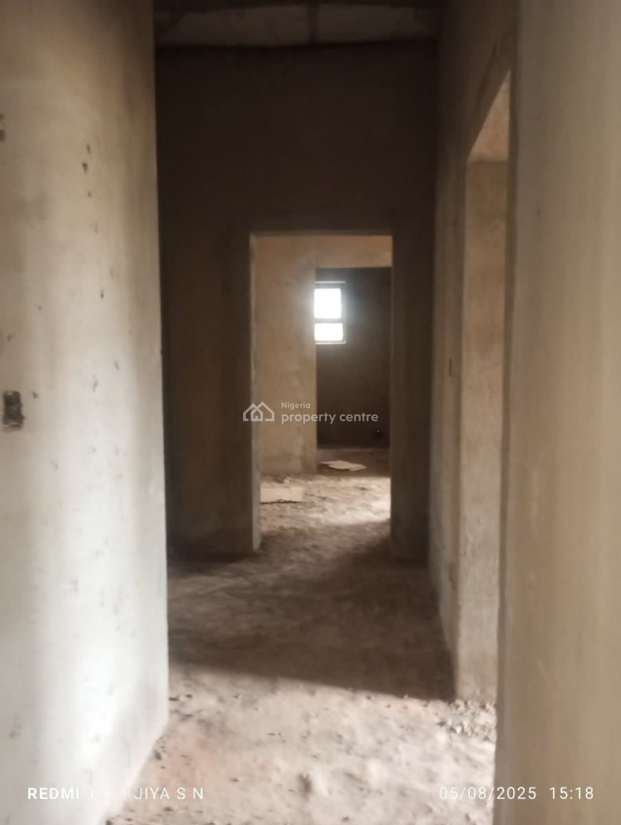 Shell of 3bedroom Flat with Bq on Ground Floor at Kado Abuja, By Custom Quarters/ Lake View Home Phase 1, Kado, Abuja, Block of Flats for Sale
