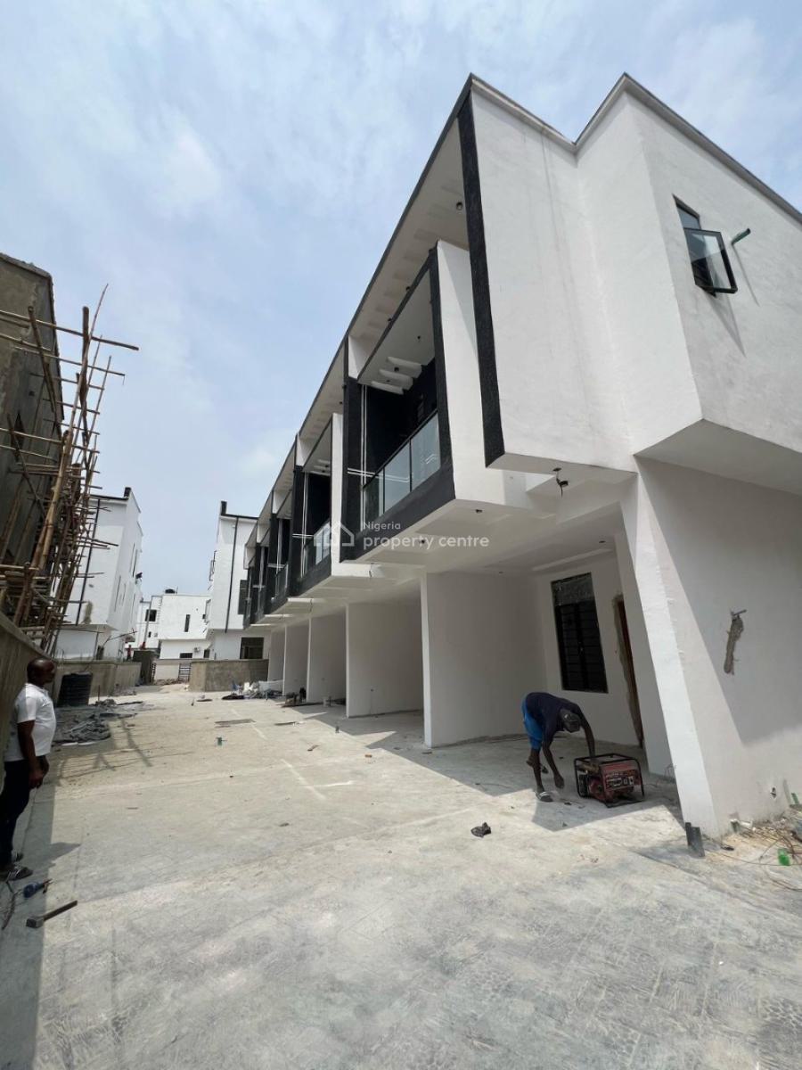 4 Bedroom Terrace Duplex with Bq in a Secure Estate, Chevron, Lekki, Lagos, Terraced Duplex for Sale
