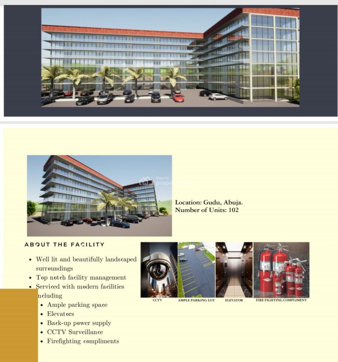 Luxury Office Space / Shops Off Plan, Gudu, Abuja, Commercial Property for Sale