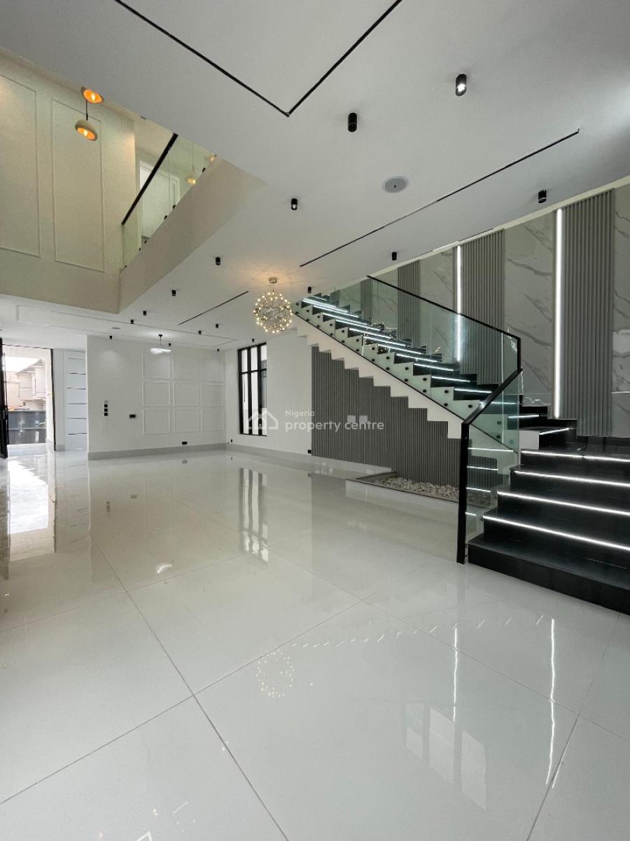 Contemporary 5  Bedroom Fully Detached  Duplex with Bq, Swimming Pool, Chevron Toll Gate, Lekki, Lagos, Detached Duplex for Sale