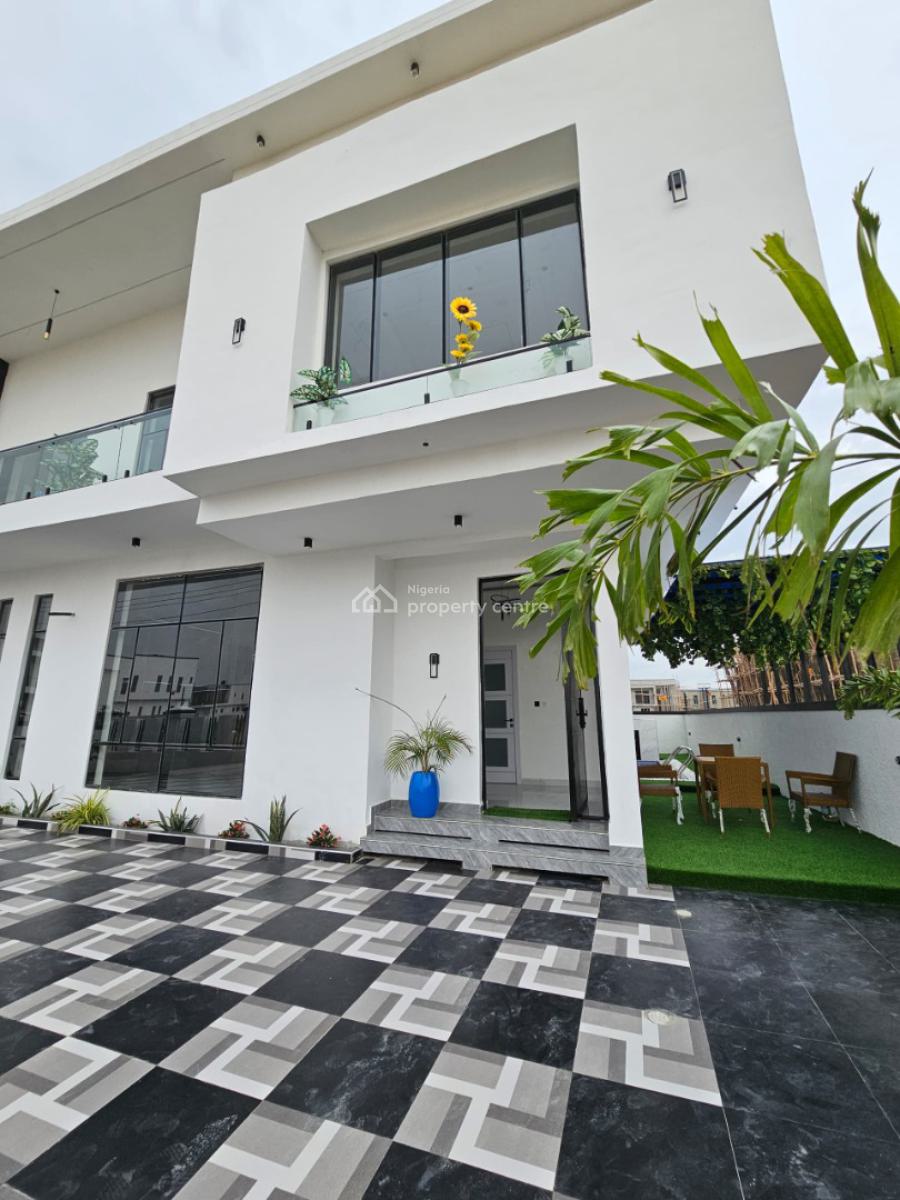 Spacious Waterview 5 Bedroom Fully Detached Duplex with Bq, Pool, Ajah, Ajah, Lagos, Detached Duplex for Sale