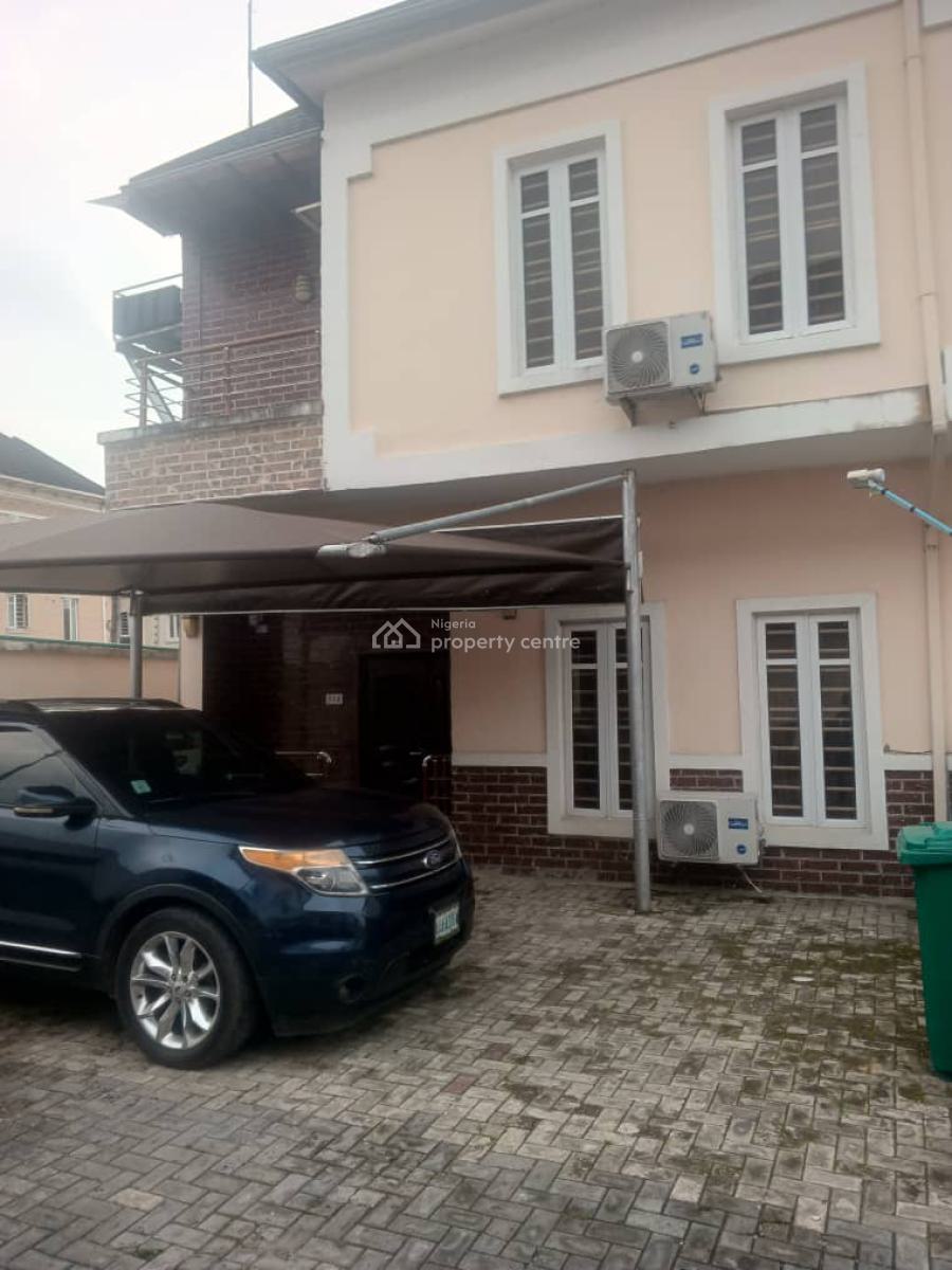 Modern Clean Spacious 4 Bedroom Semi-detached Duplex + Bq (3 Cars Park), Road 5, Royal View Estate, Ikota School Bus Stop, Ikota, Lekki, Lagos, Semi-detached Duplex for Sale