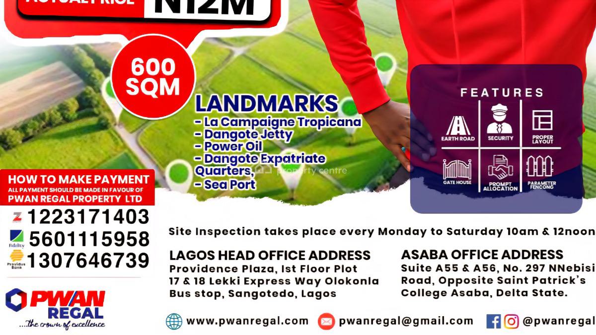 Affordable 600sqm Land with Excision, Regal Court - Okegelu - Ibeju, Lekki Free Trade Zone, Lekki, Lagos, Mixed-use Land for Sale