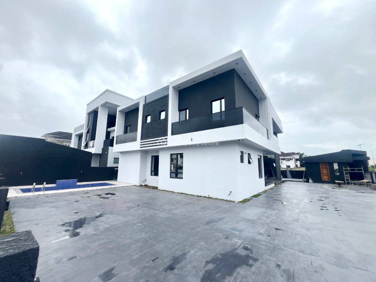 Stunning 5 Bedroom Fully Detached Duplex with  Bq, Cinema and Pool, Royal Garden Estate, Ajah, Lagos, Detached Duplex for Sale