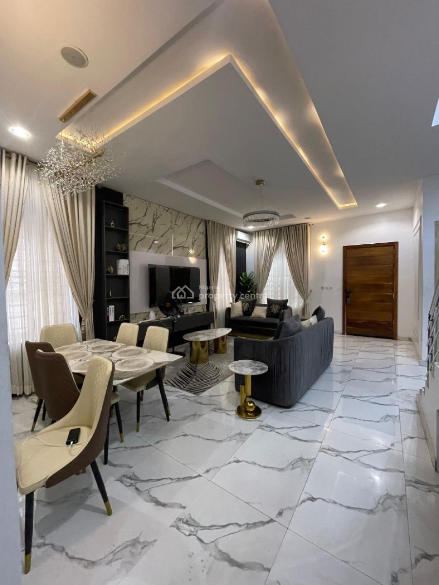 Furnished 4 Bedroom Semi Detached Duplex with a Bq, Oral Estate, Lekki, Lagos, Semi-detached Duplex for Sale