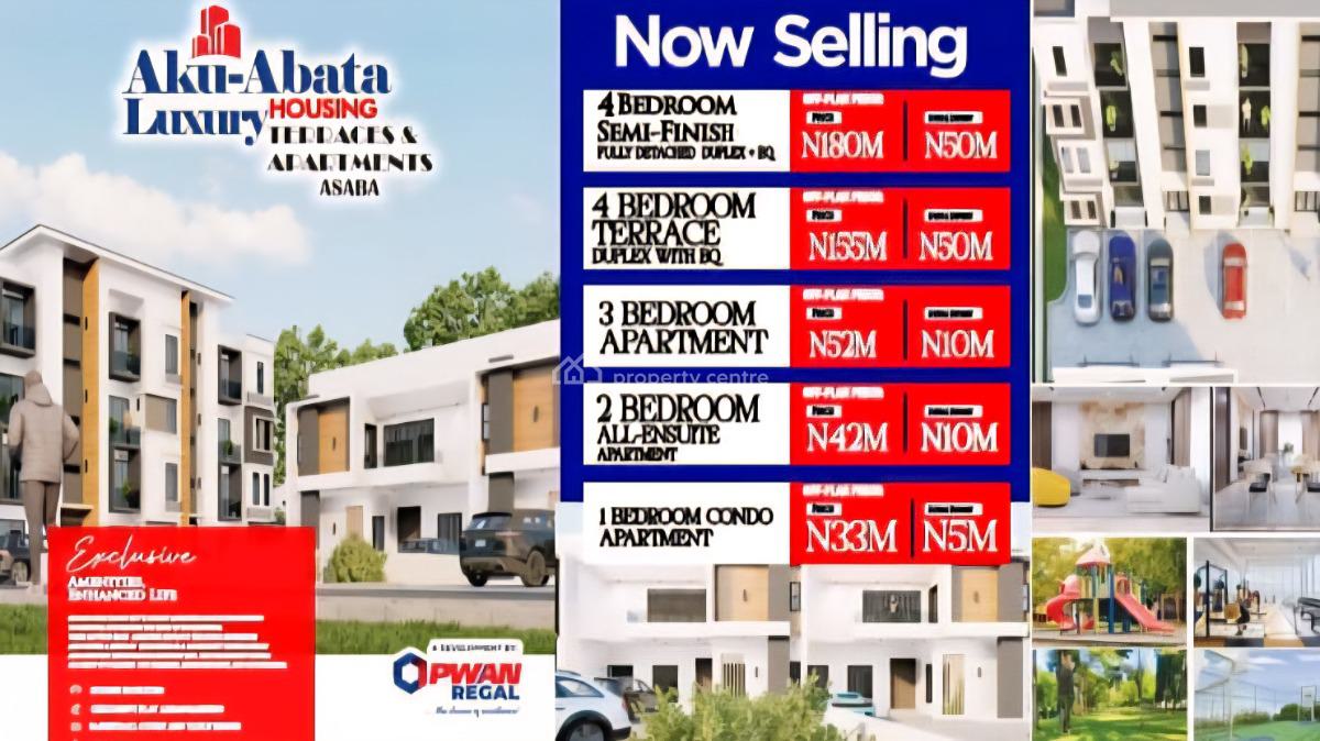 Aku-abata Luxury Apartments Asaba -- From N33m, Move-in Ready, Aku-abata Luxury Terraces & Apartments, Asaba, Delta, Flat / Apartment for Sale