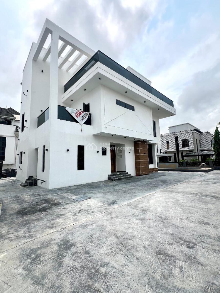 Magnificent 5 Bedroom Duplex with Pool, Cinema, Open Terrace and Bq, Osapa, Lekki, Lagos, Detached Duplex for Sale